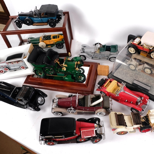 93 - A quantity of diecast vehicles, many associated with Rolls Royce, the diecast vehicles are varying s... 