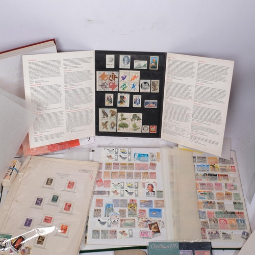 234 - 2 stock books of UK and worldwide stamps and an empty stamp album