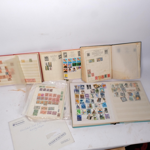 235 - Various UK and worldwide stamps, including Australia, partial stamp album, sheets of stamps etc