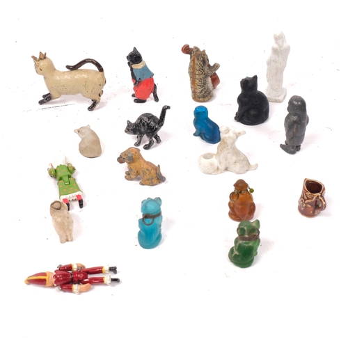 273 - A collection of miniature painted animals and figures