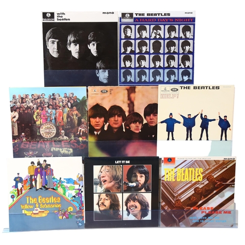 390 - THE BEATLES - a group of albums, to included Please Help Me, Let It Be, Yellow Submarine (Nothing Is... 