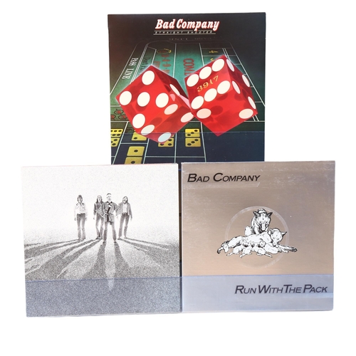 391 - BAD COMPANY - a group of albums to include Burning Sky, Straight Shooter and Run With The Pack (3)