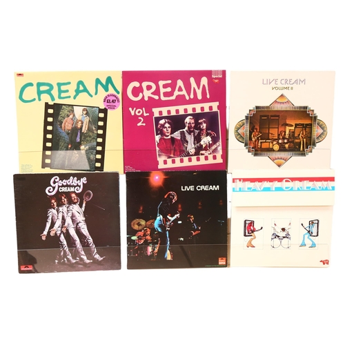 398 - CREAM - a group of albums, to include Heavy Cream, Live Cream, Goodbye Cream, Live Cream Volume Two,... 