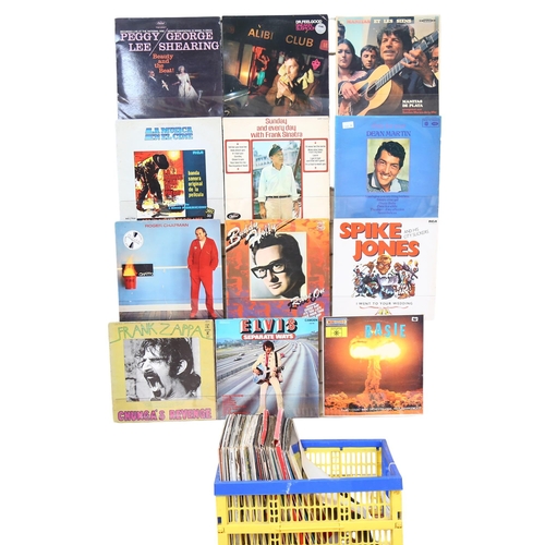 410 - A group of various albums, to include Dr. Feelgood, Rainbow, Buddy Holly, Basie, Elvis, and Bill Hal... 