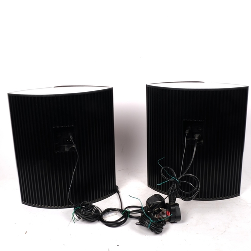 433 - A pair of Bang & Olufsen BeoLab 4000 Hi-Fi speakers, eliptical in shape, type no. 6637, both complet... 