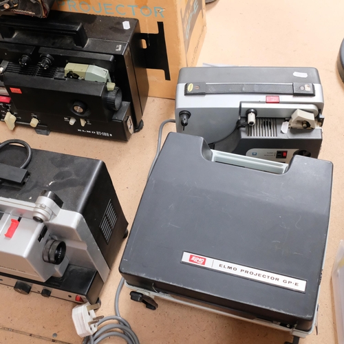 448 - A group of projectors, to include and Elmo ST160 8mm sound projector, Sanco Dualux-1000 8mm Super St... 