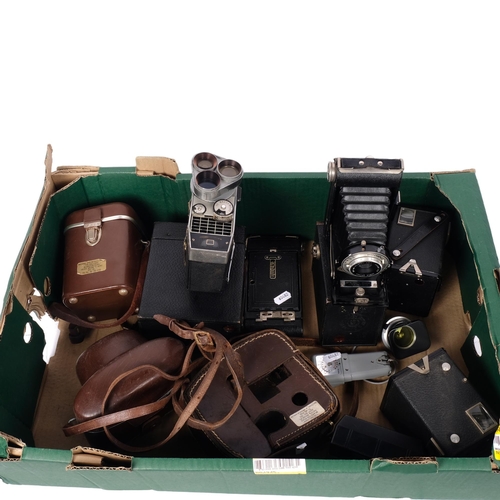 463 - A quantity of Vintage cameras, including a Bell & Howell Sportster IV, a Kodak Brownie 6-20 camera m... 