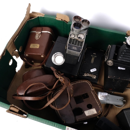 463 - A quantity of Vintage cameras, including a Bell & Howell Sportster IV, a Kodak Brownie 6-20 camera m... 