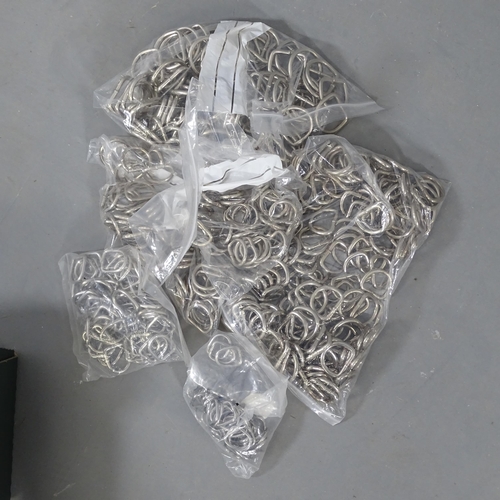 2731 - A quantity of assorted stainless steel D-rings.
From the workshop of saddle maker Brian R. Borrer (A... 