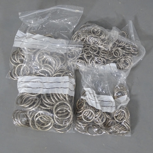 2733 - A quantity of stainless steel rings.
From the workshop of saddle maker Brian R. Borrer (Artistry in ... 