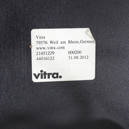 2035 - VITRA - a Charles Eames DAR upholstered shell armchair on chrome Eiffel base, with Vitra moulded mar... 