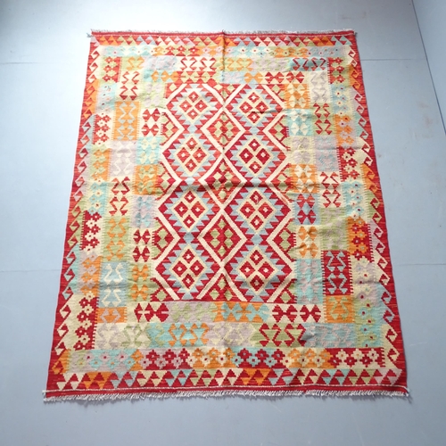 2326 - A Chobi Kilim rug. 198x150cm.