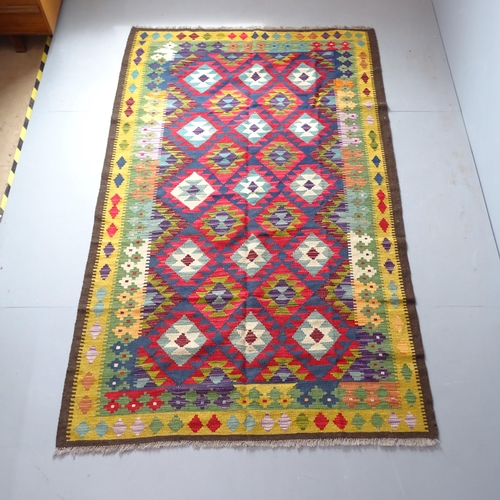 2333 - A Maimana Kilim rug. 253x156cm.