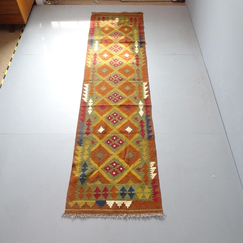 2336 - A Maimana Kilim runner. 301x79cm.