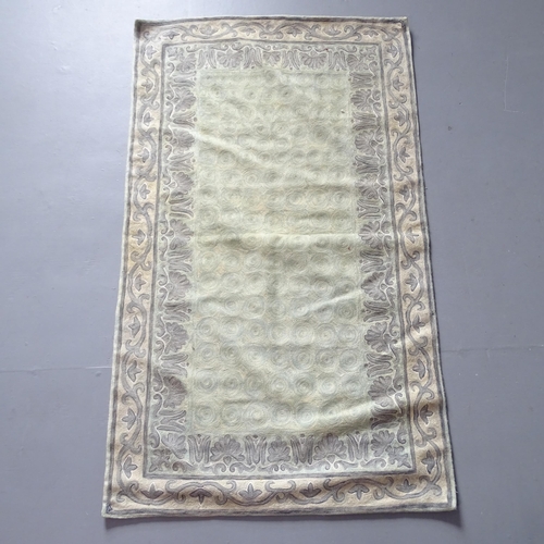 2342 - A Kashmiri wool hand chain stitched wall hanging. 1369x75cm.