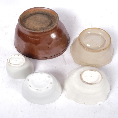 741 - A group of Victorian and later pottery jelly moulds, various designs, no maker's marks (5)