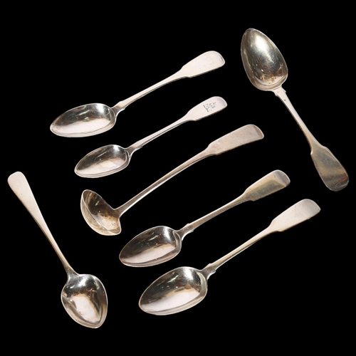 963 - 7 various Scottish and Irish spoons and small ladle, 6.7oz