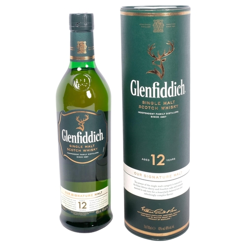 218 - GLENFIDDICH - a 700ml sealed bottle of Single Malt Scotch Whisky, which has been aged for 12 years p... 