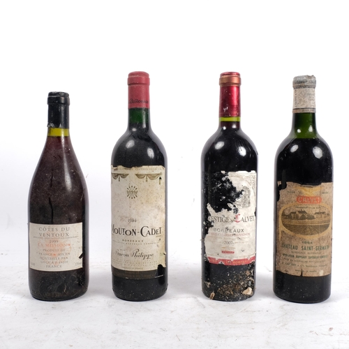 661 - 4 bottles of Pol Remy, 2 bottles of Bordeaux, a bottle of 1964 Chateau Saint-Germain, and a bottle o... 