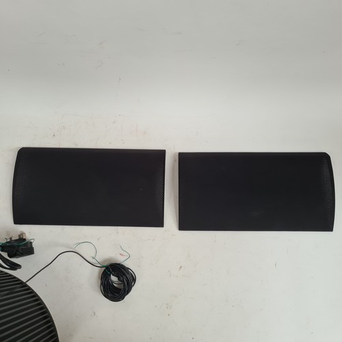 433 - A pair of Bang & Olufsen BeoLab 4000 Hi-Fi speakers, eliptical in shape, type no. 6637, both complet... 