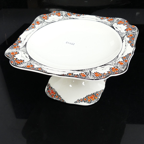 699 - 1930s Crown Ducal Orange Tree pattern dinner and teaware, including muffin dish, bacon dish, pedesta... 