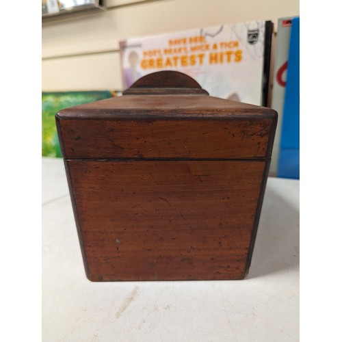 799 - 19th century inlaid coromandel wood workbox and contents, 30cm across, and a tea caddy with fitted i... 