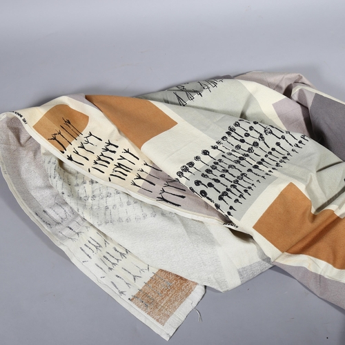 Lucienne Day for Heals, a 1958 Plantation design fabric panel