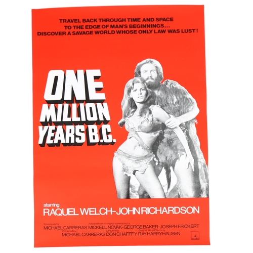 123 - MOVIE POSTER - One Million Years BC (1966) UK One Sheet film poster, staring Raquel Welsh, 27 x 40 i... 