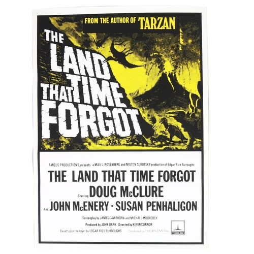 125 - MOVIE POSTER - The Land that Time Forgot (1980's release) UK One Sheet film poster, 27 x 40 inches