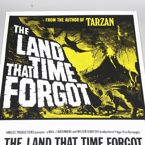 125 - MOVIE POSTER - The Land that Time Forgot (1980's release) UK One Sheet film poster, 27 x 40 inches