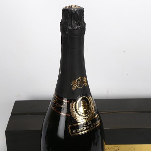 130 - Pol Roger Cuvee Winston Churchill vintage 1988 Champagne, a Jeroboam, 3 litres, in wooden presentati... 