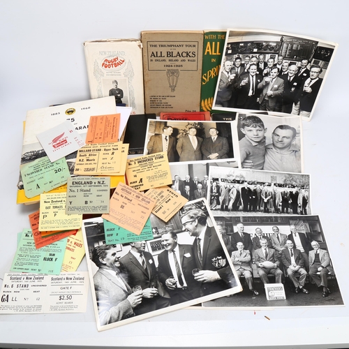 34 - RUGBY INTEREST. New Zealand Interest. A large amount of paper ephemera relating to New Zealand rugby... 