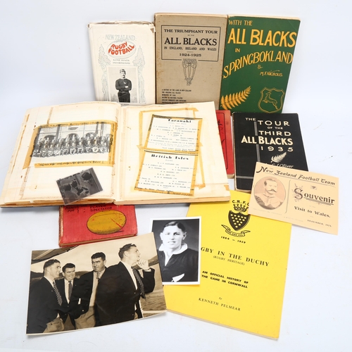 34 - RUGBY INTEREST. New Zealand Interest. A large amount of paper ephemera relating to New Zealand rugby... 