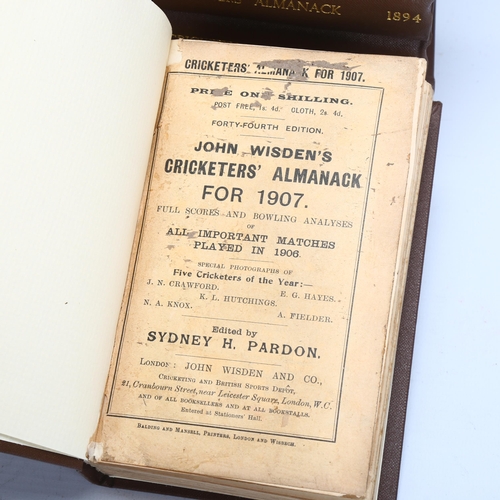 4 - CRICKET INTEREST. Wisden's Cricketers' Almanack - 1891 to 1922 complete (including WWI editions 1916... 