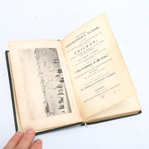 5 - CRICKET INTEREST. 'Nyren's Cricketers' Tutor' - John Nyren (1764-1837), Published by Effingham Wilso... 