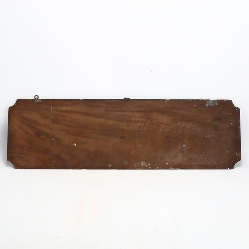 57 - A 19th century mahogany ship builder's half-hull wall plaque, 78 x 24cm