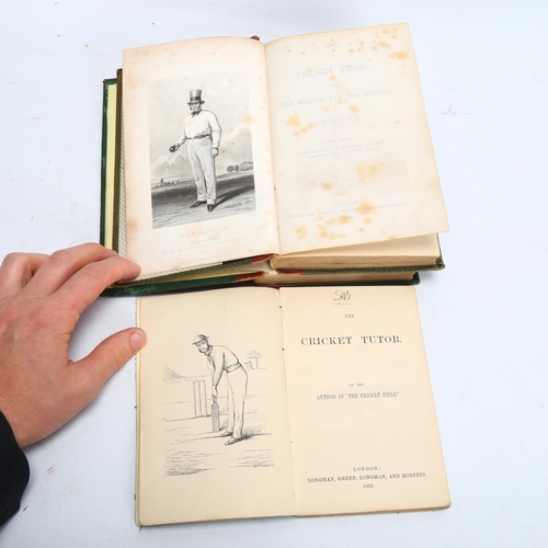 6 - CRICKET INTEREST. Three early books by James Pycroft (1813-1895). 'The Cricket Tutor' (1862) FIRST E... 