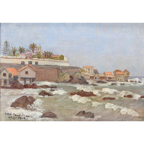 612 - Ella Thalbitzer (1883 - 1952), Boulevard des Anglais, Algir, oil on canvas, dated 1949, framed