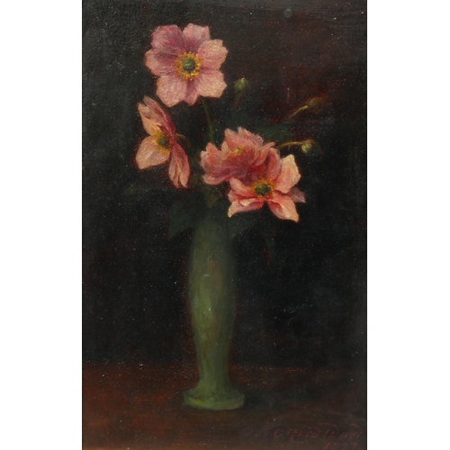 631 - Alfred Ward (active 1873 - 1927), still life flower study, oil on wood panel, signed and dated 1927,... 