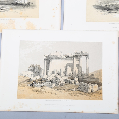 683 - After David Roberts RA (1796 - 1864), 5 lithographs, Middle Eastern temple scenes, published 1855/6,... 