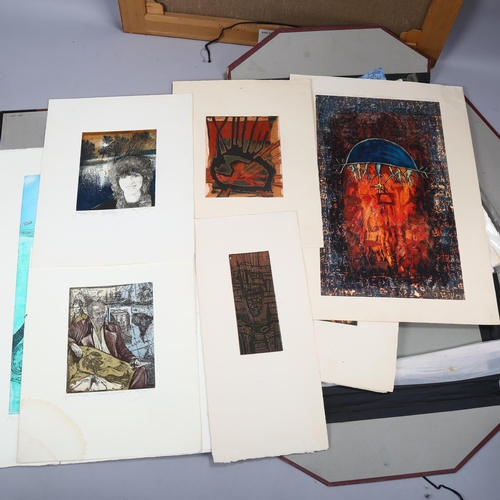 712 - A folder of various prints