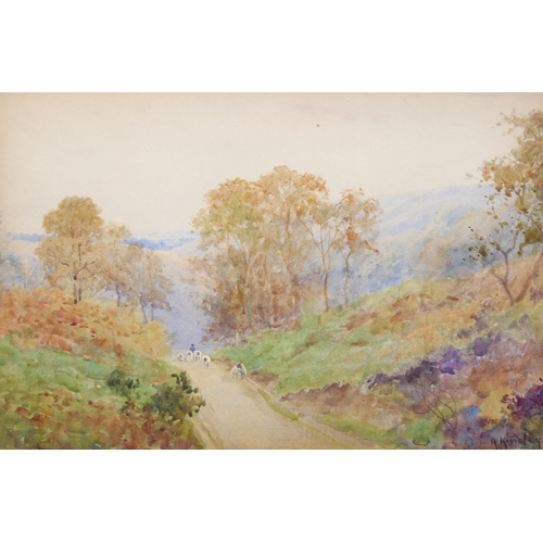 777 - Albert Kinsley (1852 - 1945), Surrey views, pair of watercolours, signed, 25cm x 37cm, framed