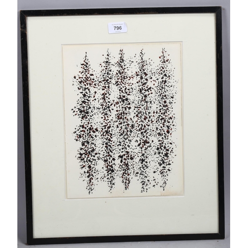 796 - Mark Tobey (American), abstract lithograph for XXe Siecle 1955, sheet 31cm x 24cm, framed