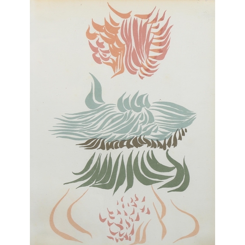 800 - Jacques Herold, abstract composition, lithograph published 1974 for XXe Siecle, sheet 31cm x 24cm, f... 