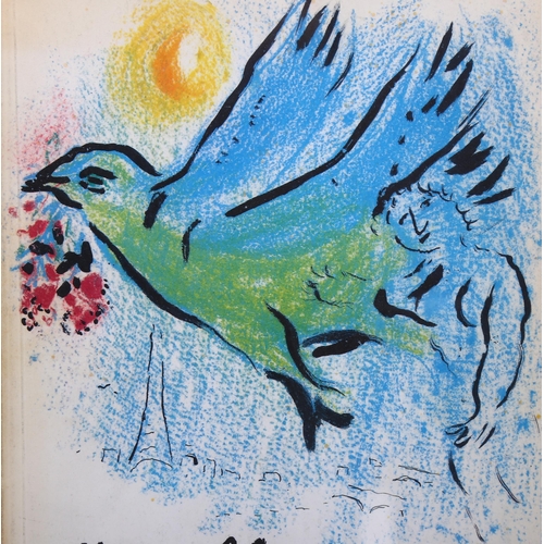 802 - Marc Chagall, gallery cover, colour lithograph, published 1967 by J Wolfensberger Zurich, 23cm x 20c... 