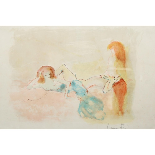 803 - Leonor Fini, figures, lithograph, from All Prints deluxe edition, signed in pencil, 37cm x 55cm, fra... 