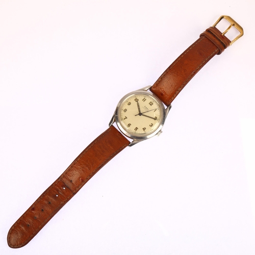 1007 - EBEL - a Second World War Period stainless steel 