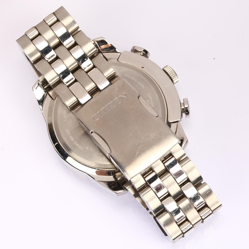 1015 - CITIZEN - a stainless steel Eco-Drive Radio Controlled World Time Solar quartz bracelet watch, ref. ... 