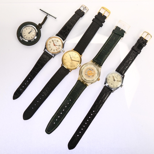 1032 - 5 various watches, including Swatch automatic, Jules Jurgensen, all in working order (5)