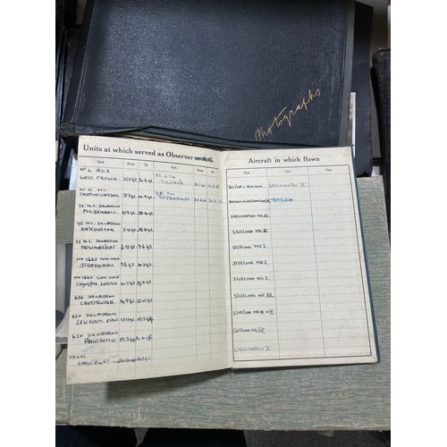 170 - A collection of Second World War RAF ephemera, relating to A/Flight Lieutenant A J Minnis DFC, inclu... 